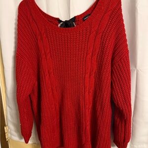 Forever 21 Vibrant Red Knit Sweater